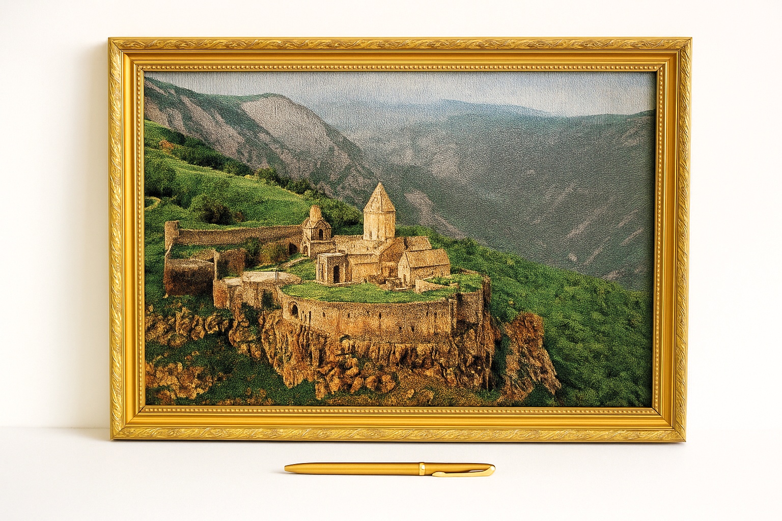 Տաթևի վանքի կտավ նկար