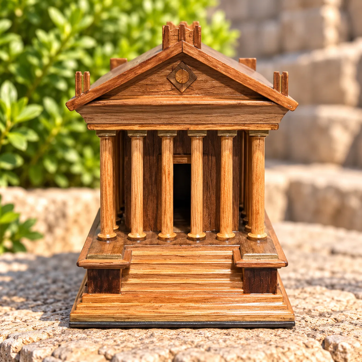 Գառնու տաճար – ձեռագործ փայտե մանրակերտ